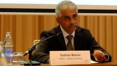 AAPA Director General Subhas Menon meets the media